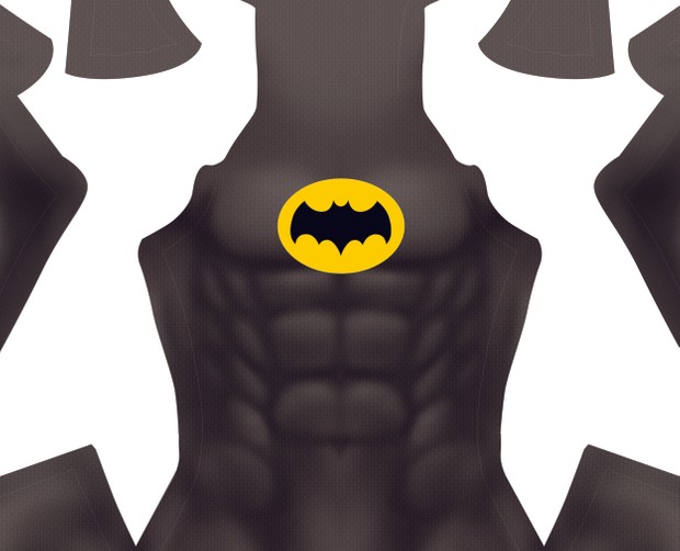 Adam West Batman....With Musculature details Dye-Sub Pattern