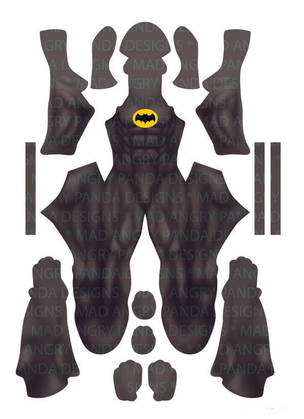 Adam West Batman....With Musculature details Dye-Sub Pattern