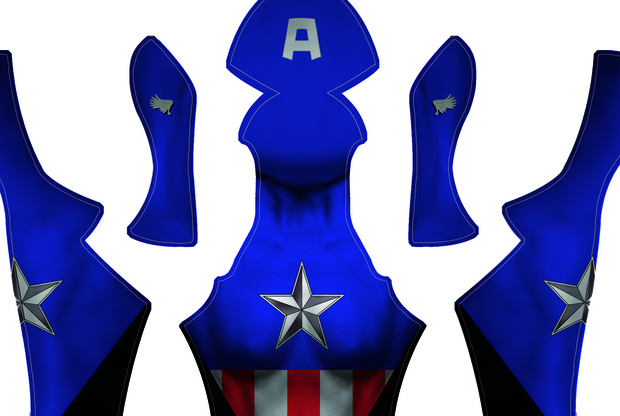 Female Bucky Barns-Captain America Dye-sub Pattern