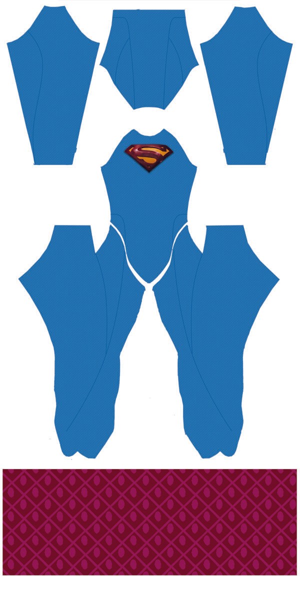 Superman Returns (with emblem) Dye-Sub Pattern