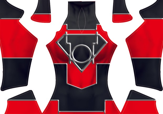 The Red Daughter of Krypton Dye-Sub Pattern......aka Red Lantern Supergirl