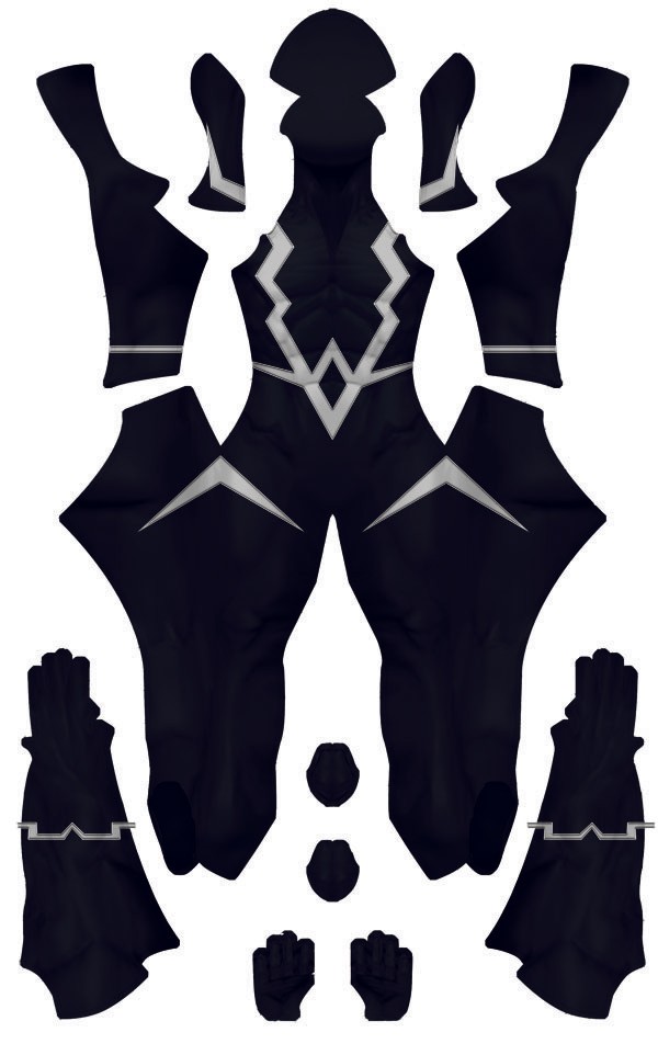Black Bolt Dye-Sub Pattern