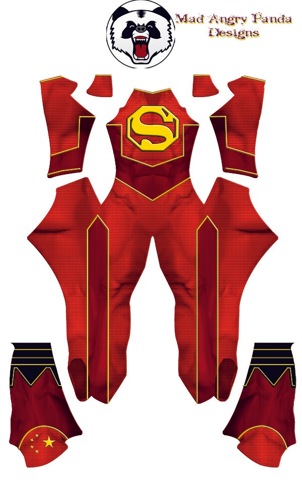 The NEW Super-Man Dye-Sub Pattern ....aka Chinese Superman