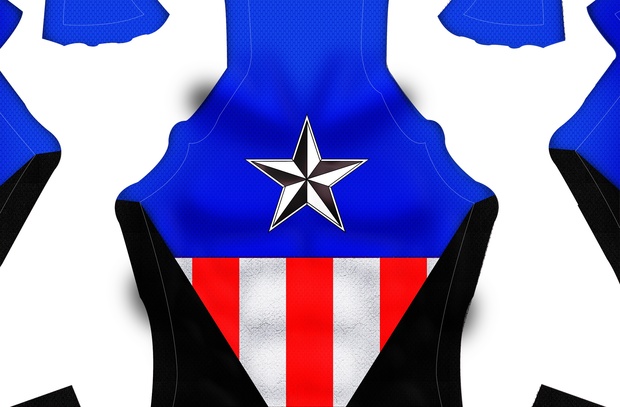 Captain America (Bucky version) Dye-Sub Pattern