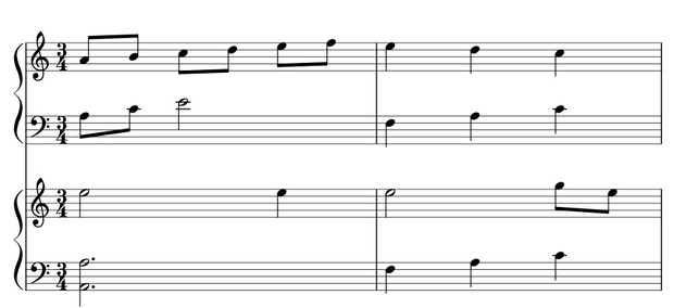 91-OLS WALTZ FOR LEVER HARP DUET -S27 & S34- HARPSICLE