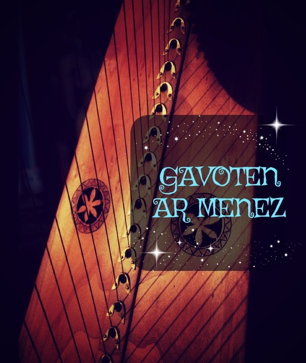 182-GAVOTEN AR MENEZ 34S - COVER- FLUTE AND HARP