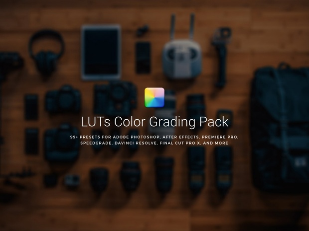 99+ LUTs Cinematic Color Grading Pack