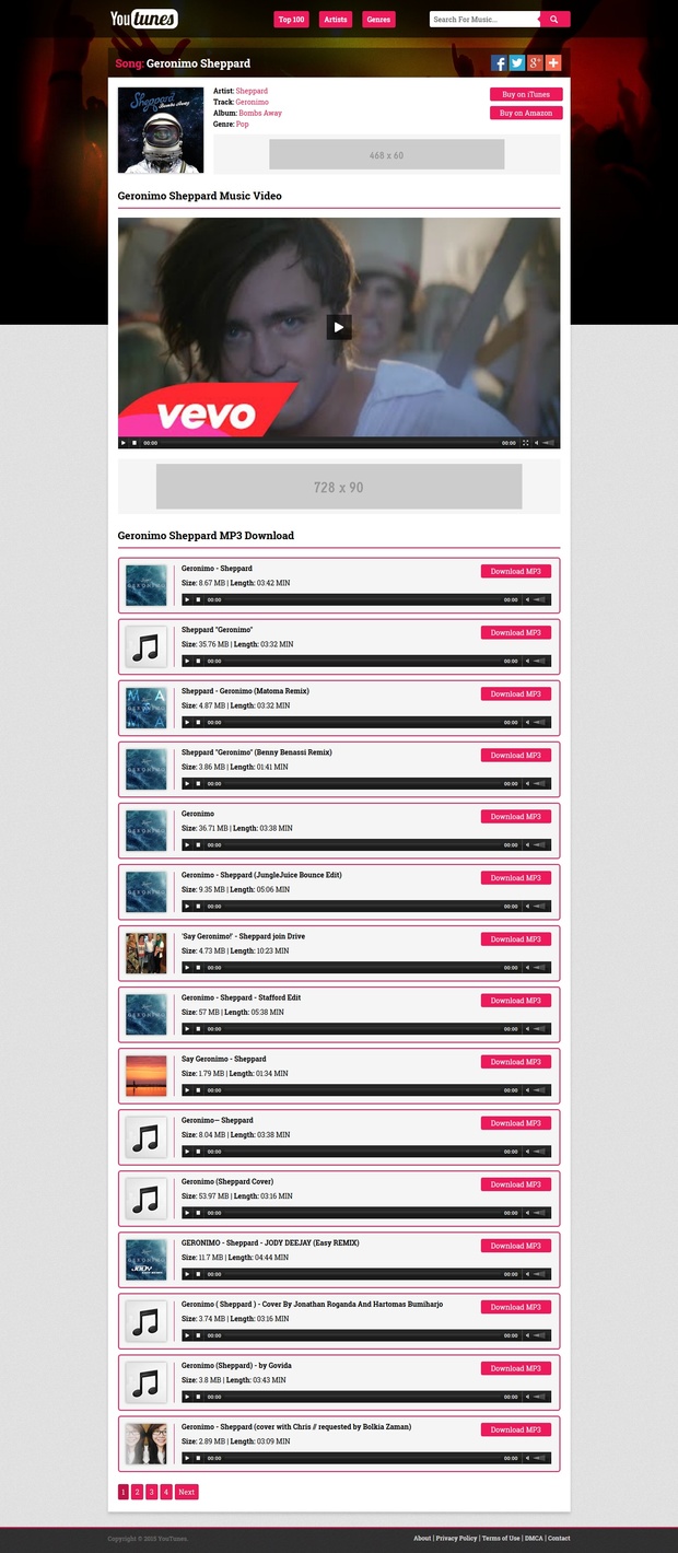 YouTunes - MP3 Music Video Search Engine