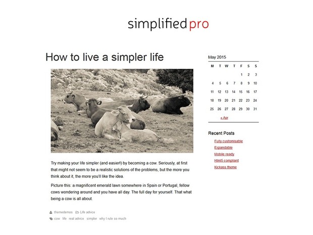 Simplified Pro WordPress Theme