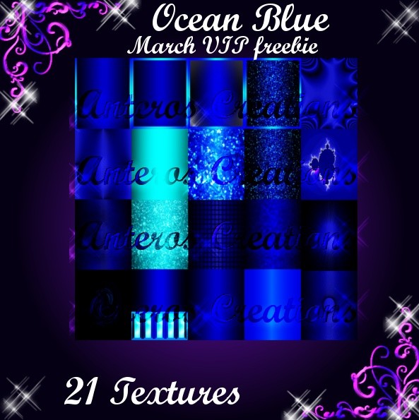 Ocean Blue Textures