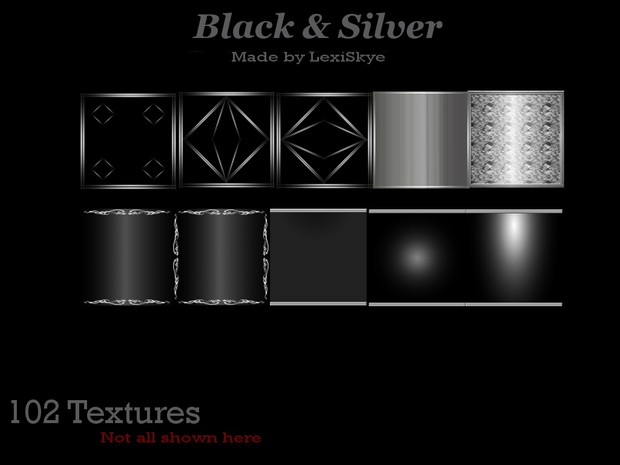 Black and Silver (102 Textures)