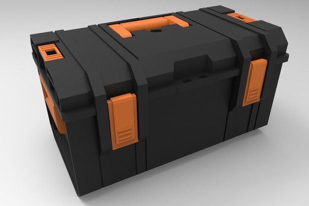 3D detailed toolbox model