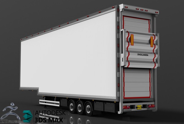 3D DoubleDeck FRC Trailer Model