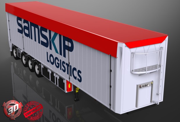 3D Bodex Trailer Model