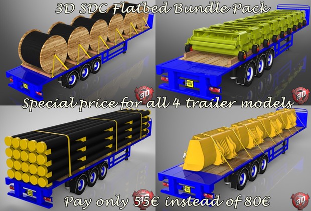 3D SDC Flatbed Bundle Pack Offer - Discounted More !!