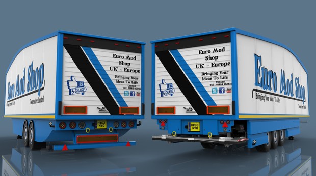Aerodynamic U.K. type FRC trailer pack