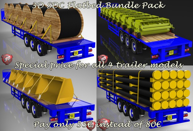3D SDC Flatbed Bundle Pack Offer - Discounted More !!