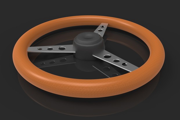 3D Oldschool Steering Wheel