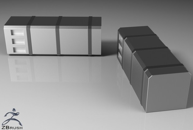 3D Squared Chromed Fuel Tanks Pack