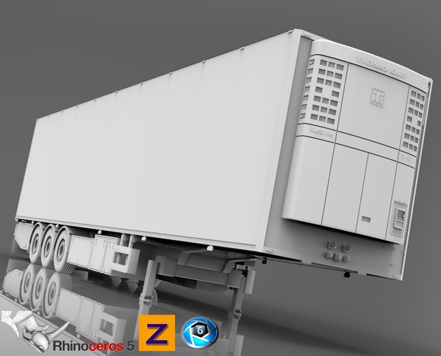 3D Narko Trailer FRC trailer model