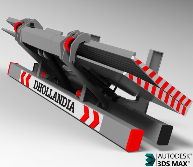 3D Dhollandia Tail Lift Model