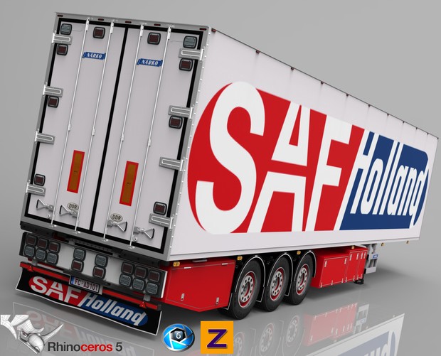 3D Narko Trailer FRC trailer model