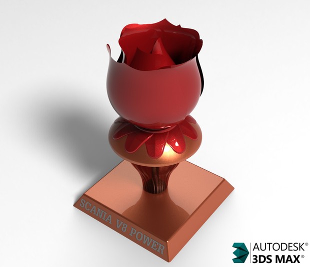 3D Scania Dashboard Lamp Model