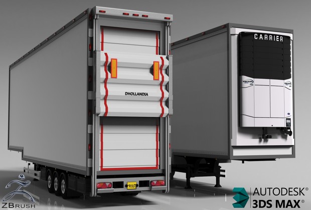 3D DoubleDeck FRC Trailer Model