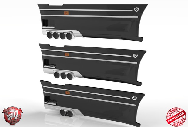 3D Custom V8 Scania Sides Pack