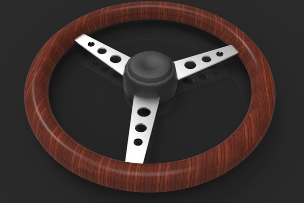3D Oldschool Steering Wheel