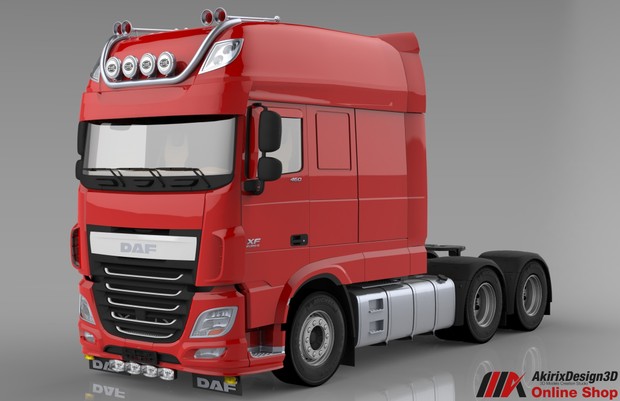 3d daf xf 106 longline model - akirixdesign3dstudio