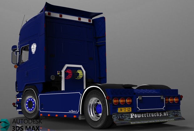3D Scania 164L 480 V8 Model