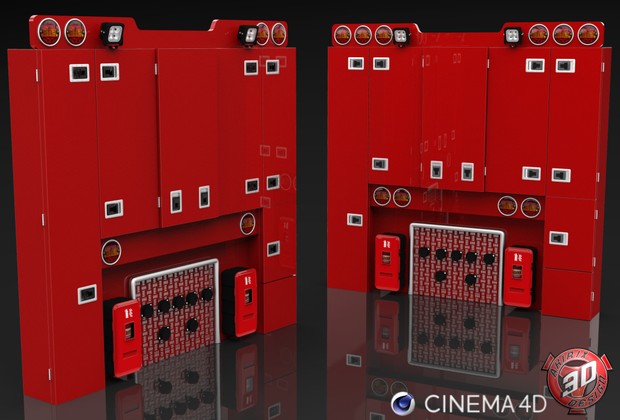 3D BackCabin Cabinets Pack