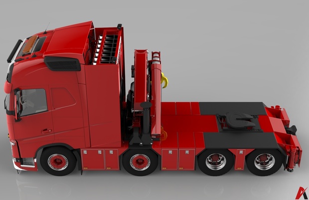 3D Volvo FH 8×4 Model