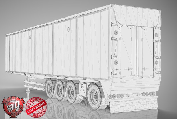 3D Bodex Trailer V2 Model