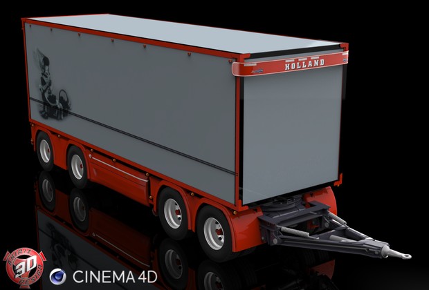 3D Tandem S.Verbeek Trailer Model