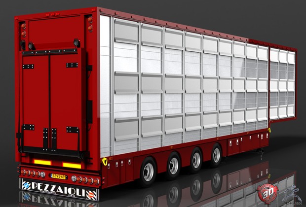 3D Pezzaioli Trailer Model Version 2