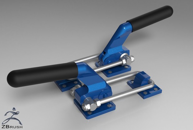 3D Handles For Trailer Model