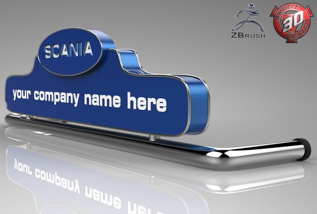 3D Scania LedBoard Model