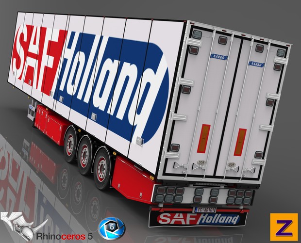 3D Narko Trailer FRC trailer model