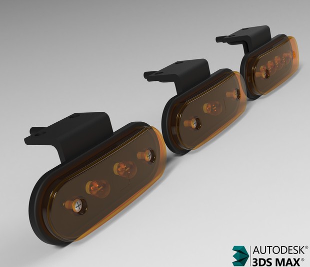 3D SideMarker Lights Model Pack