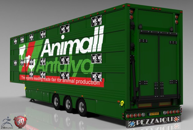 3D Pezzaioli Trailer Model