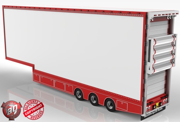 3D NewStyle DoubldeDecker Trailer V2