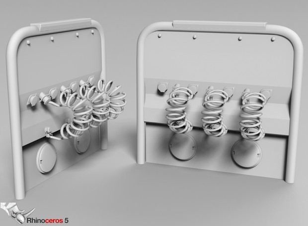 3D Backpanel Suzie Connectors Model