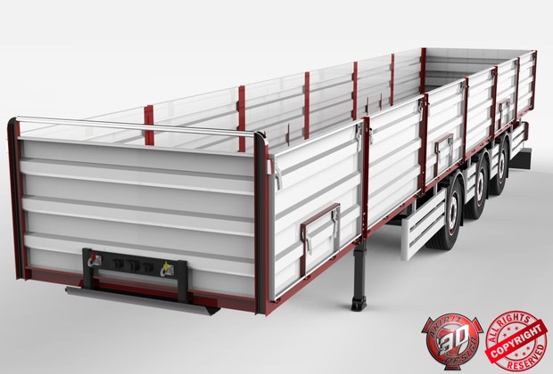 3D Opentop Trailer Model