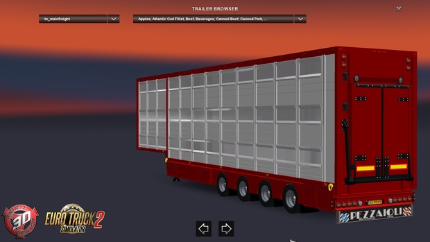 ETS2 4 Axled Pezzaioli Trailer