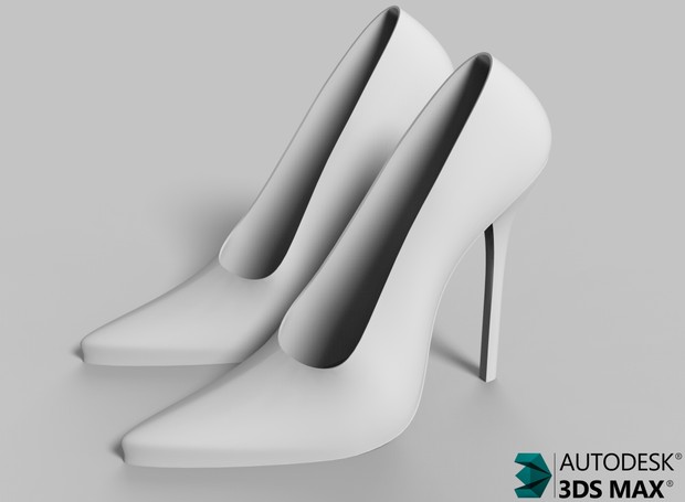 3D Lady Shoes For Truck Interiors Model