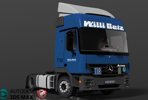 3D MB Actros 1844 Model