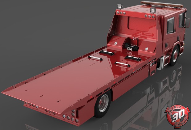 3D Scania 94D Recovery Truck