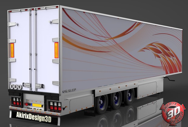 3D Chereau Frigo Trailer
